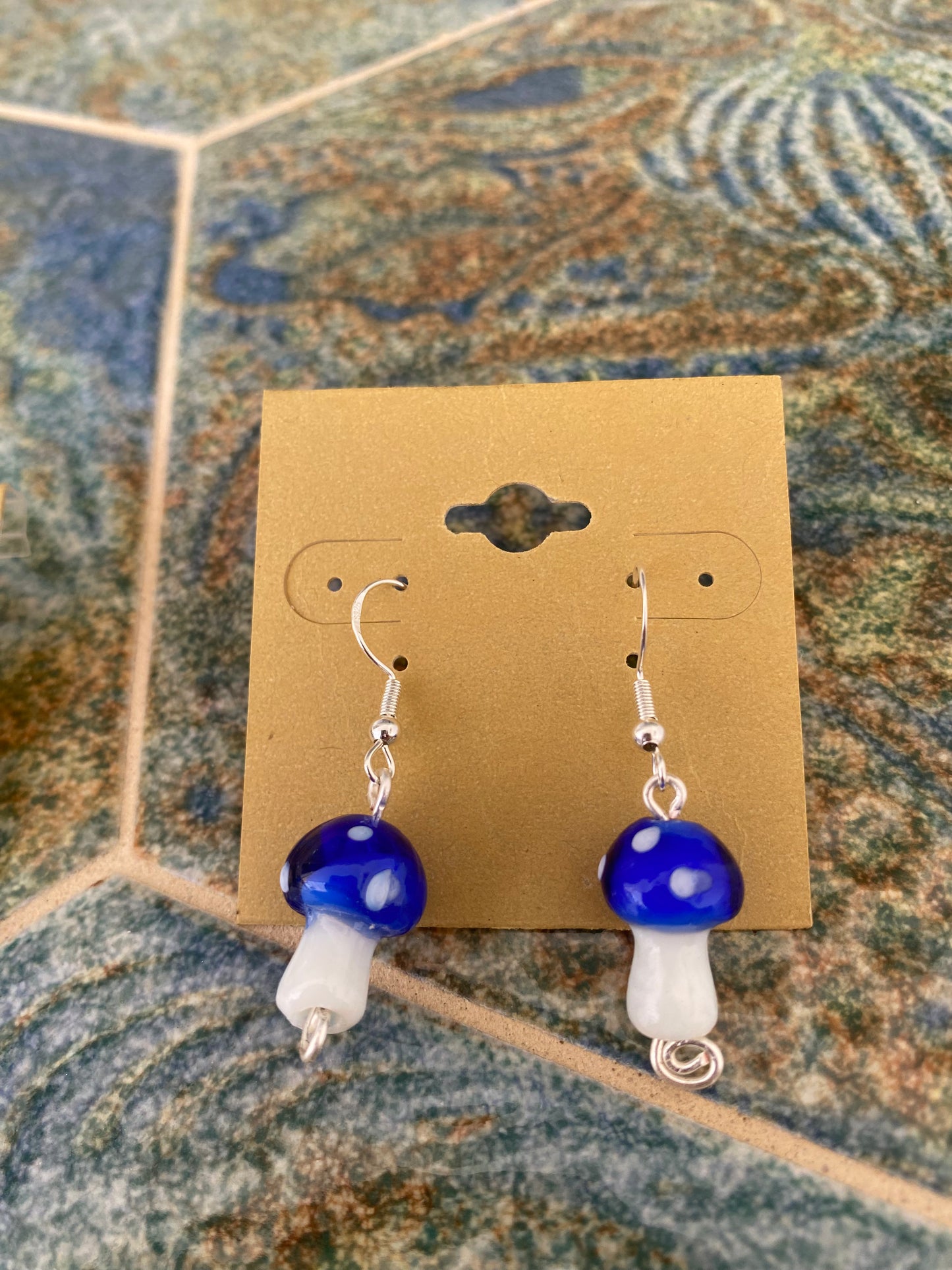 Earrings mushrooms