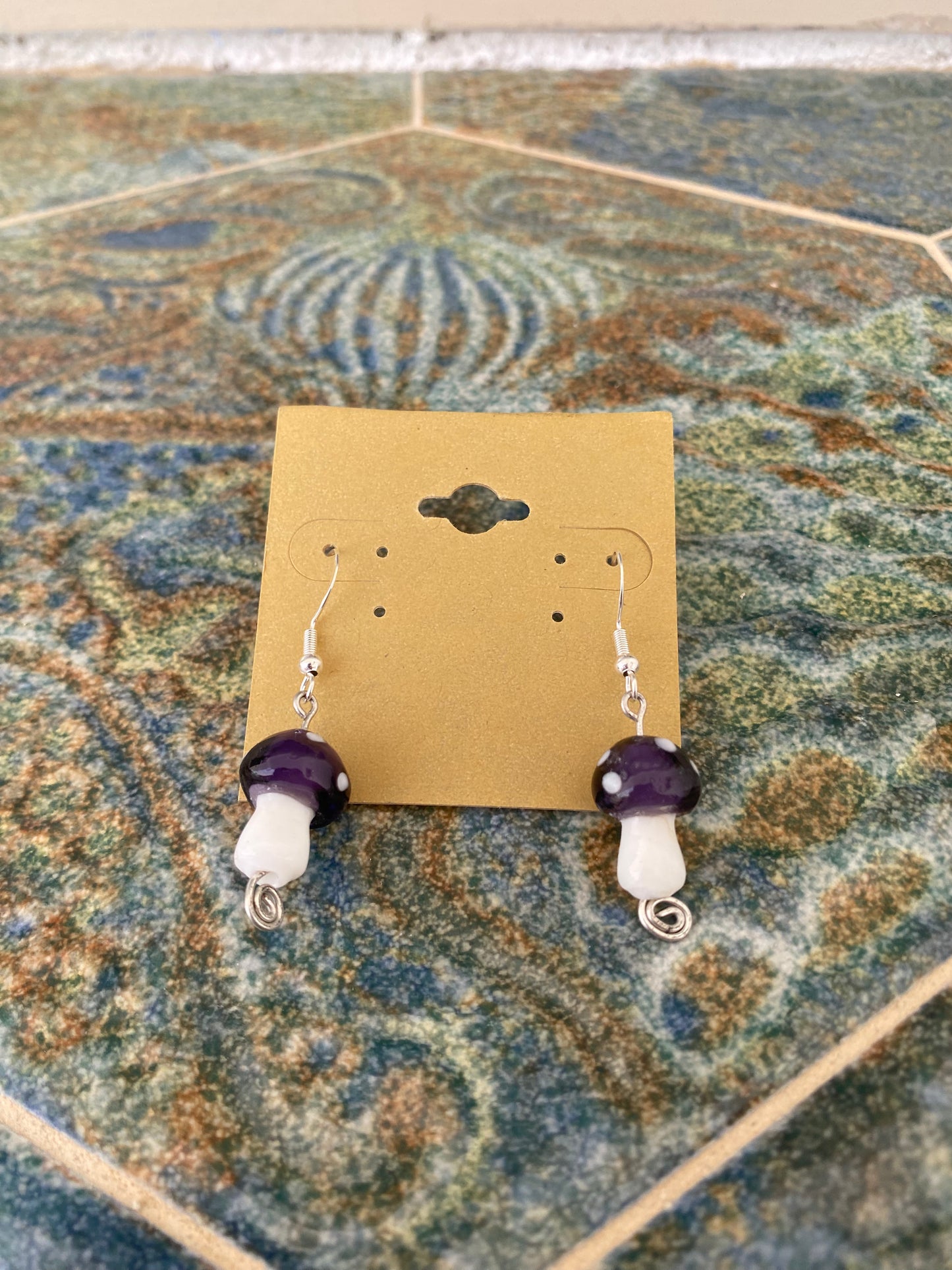 Earrings mushrooms