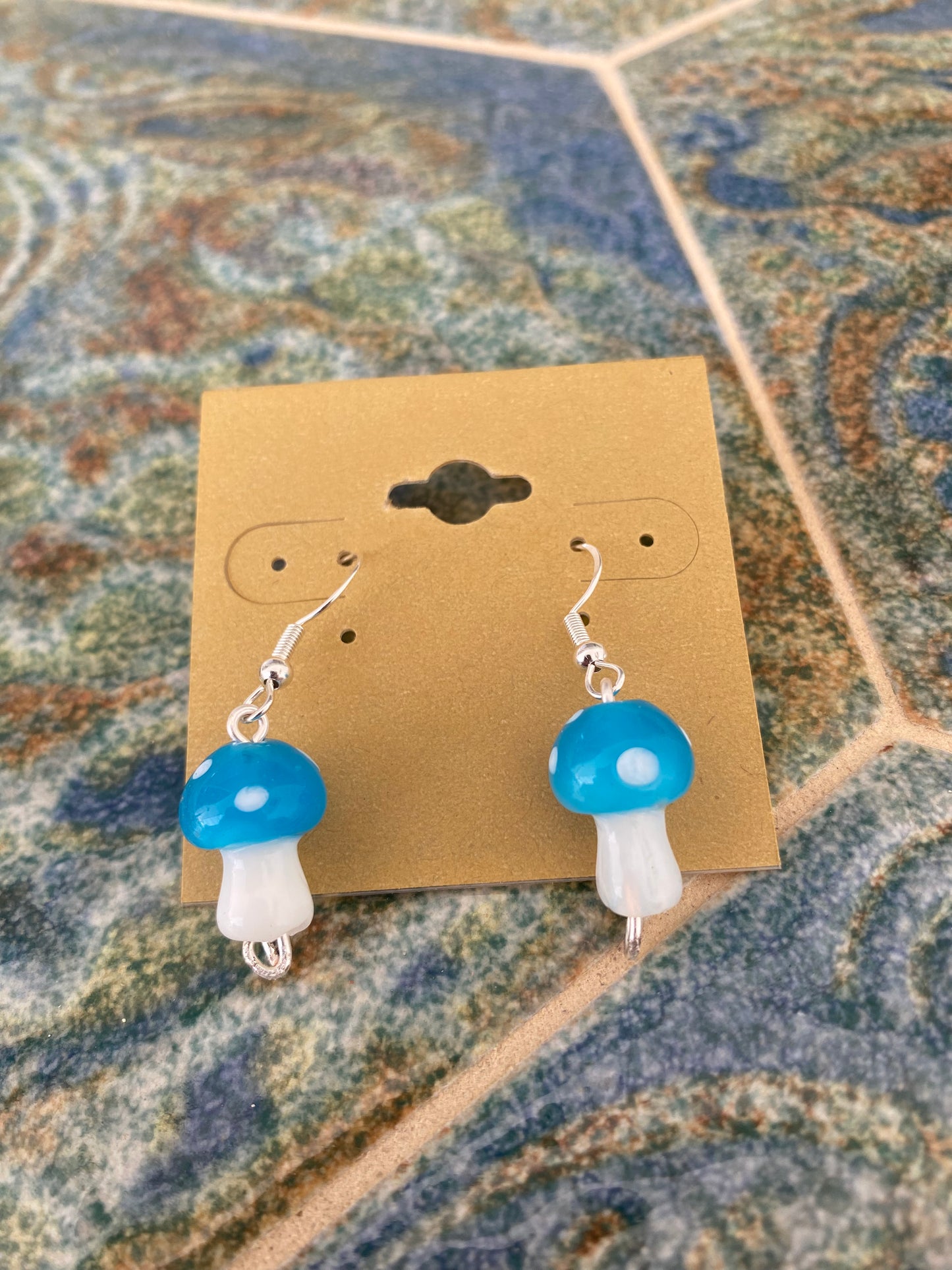 Earrings mushrooms