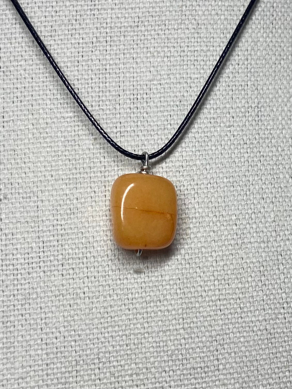 Necklace orange nugget
