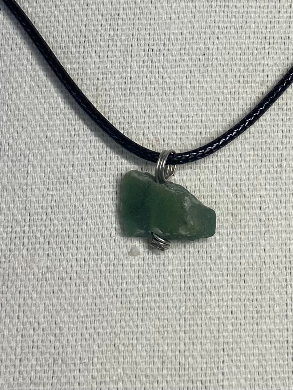 Necklace green aventurine