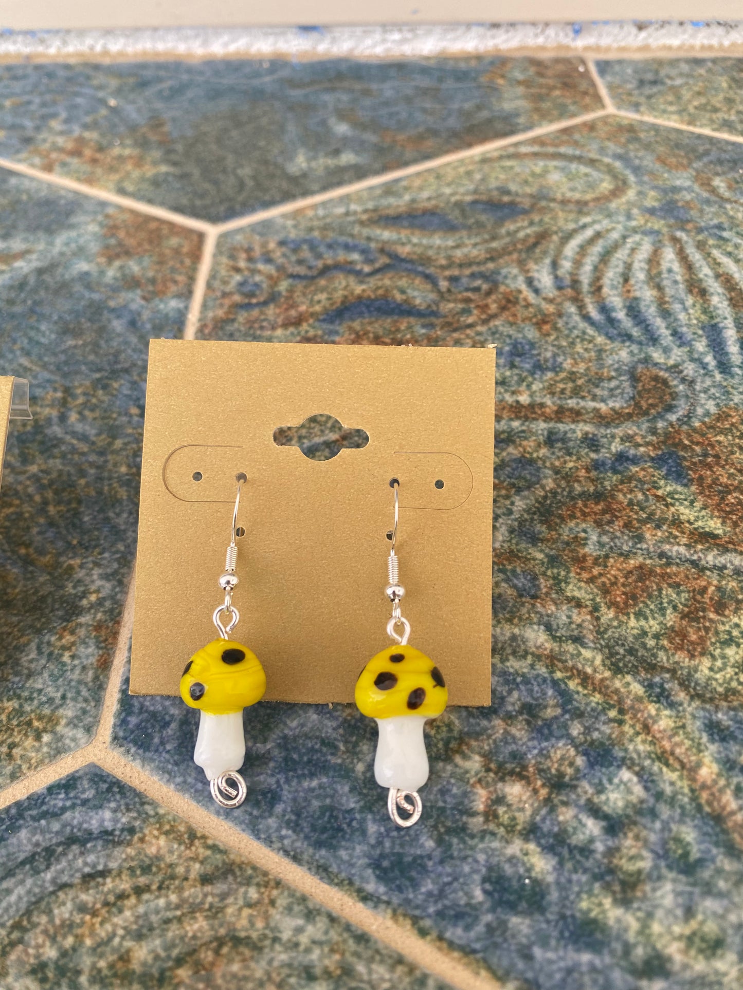 Earrings mushrooms
