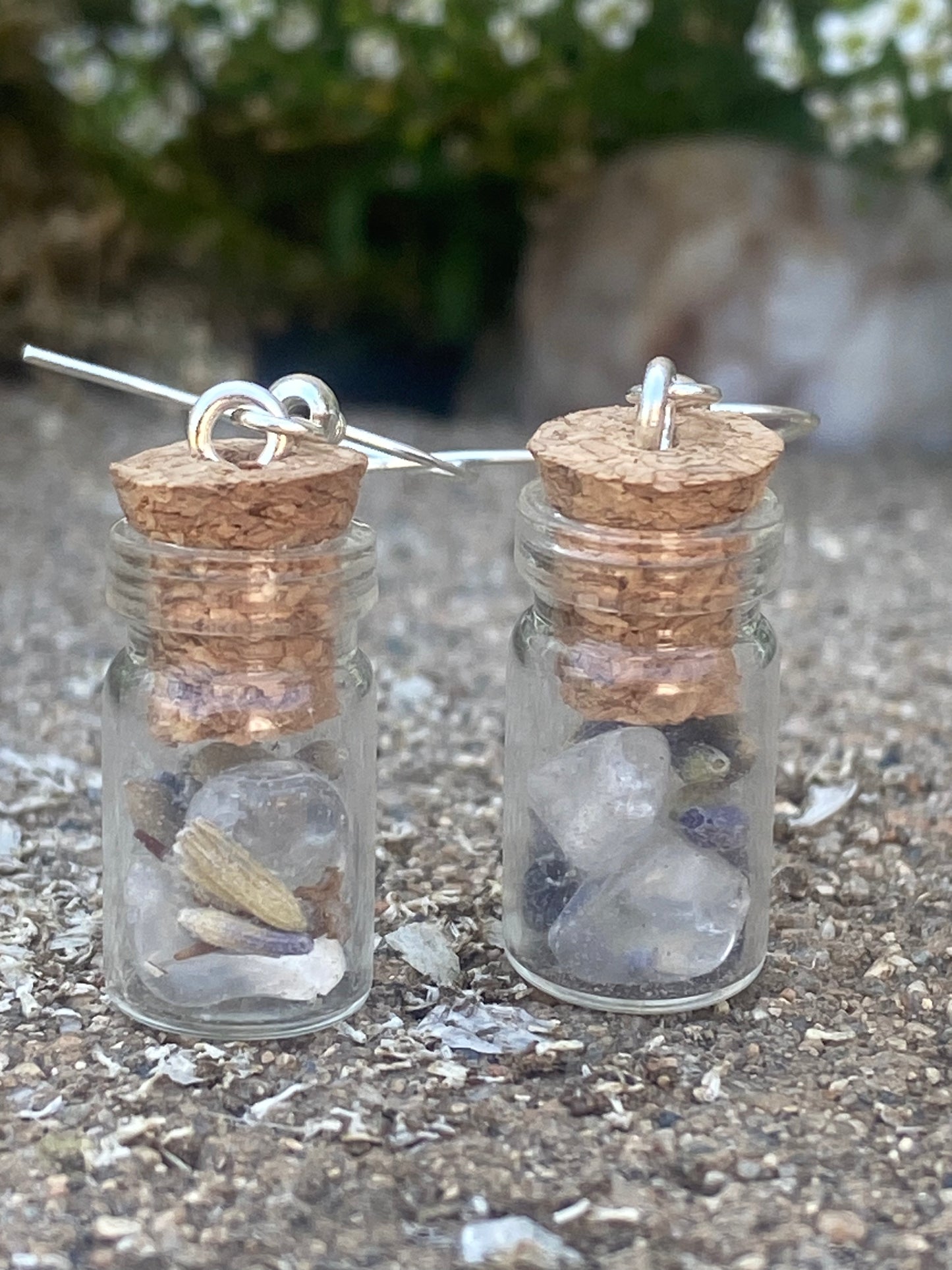 Earrings rock jars