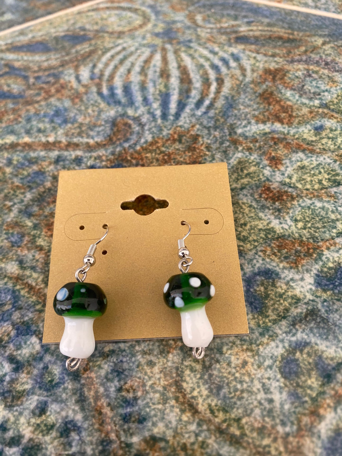 Earrings mushrooms