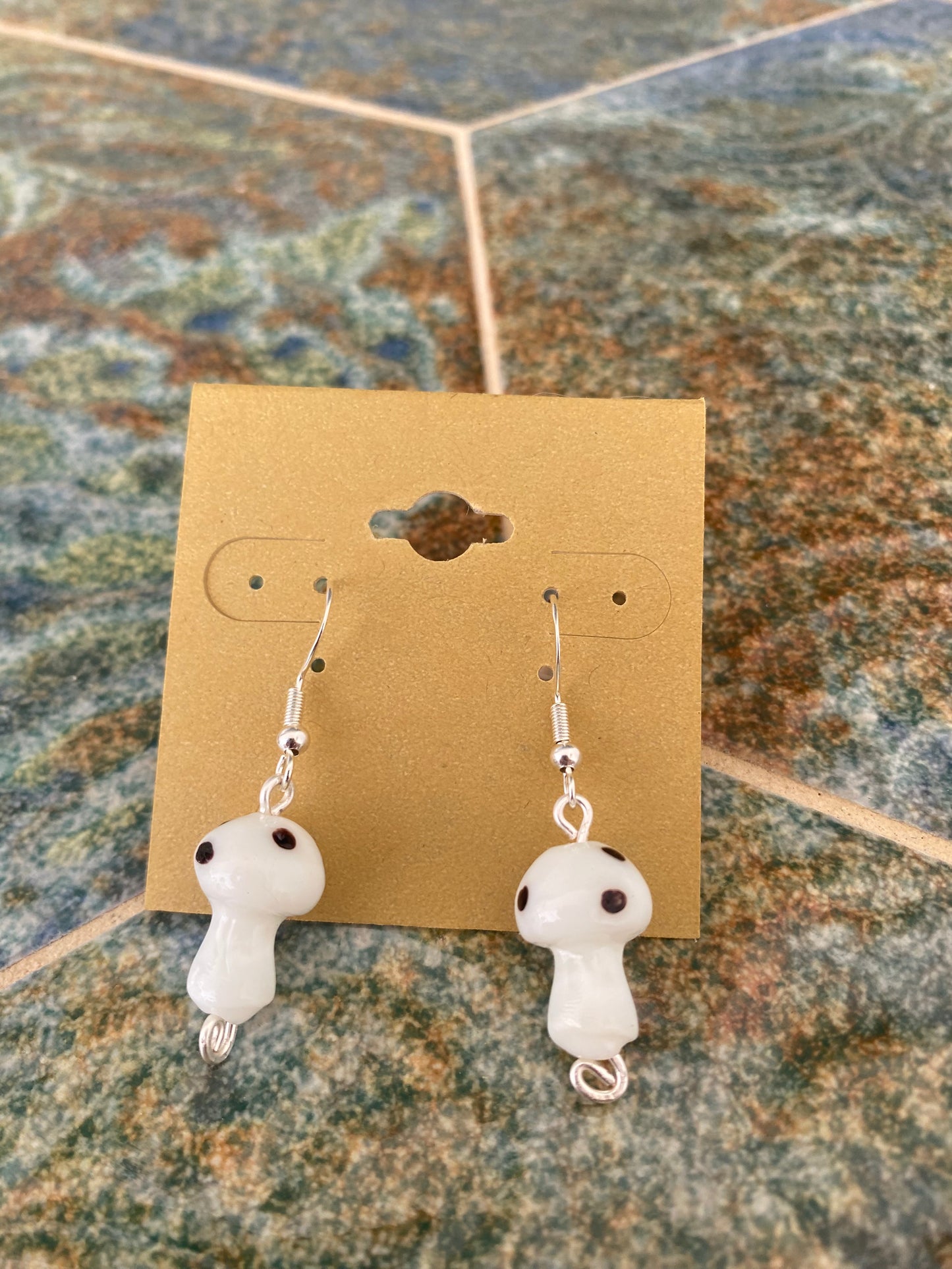 Earrings mushrooms