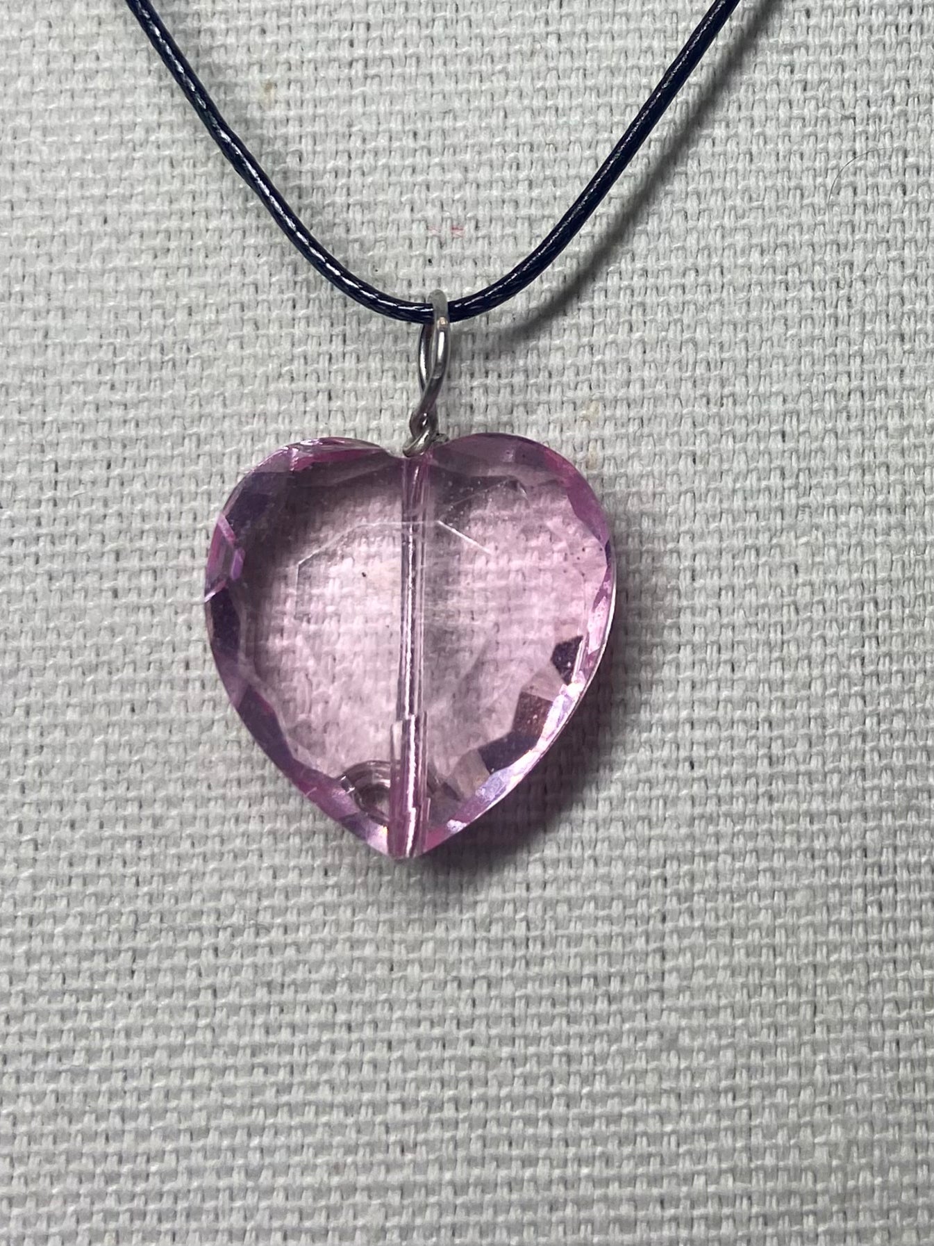 Necklace pink heart