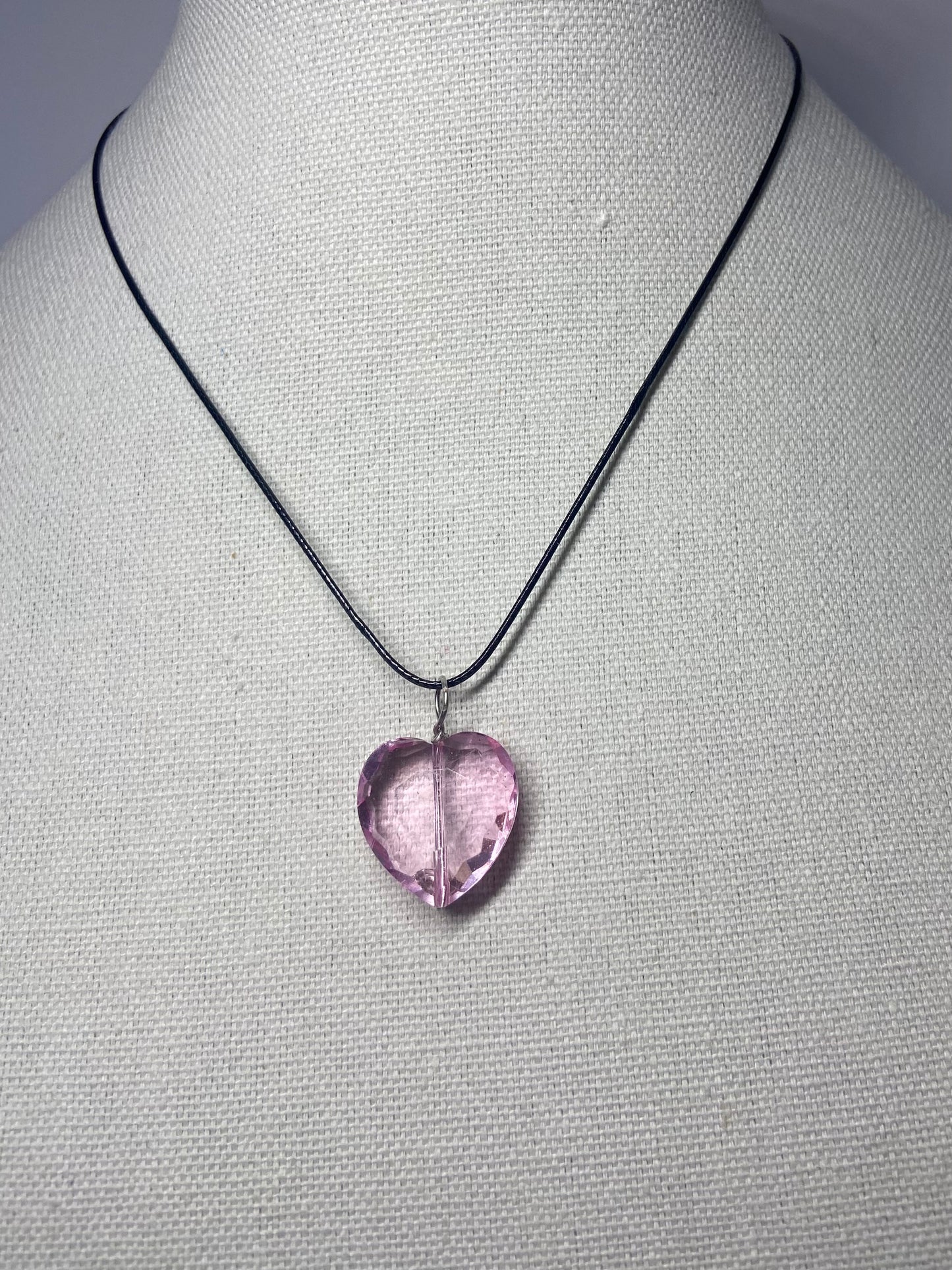 Necklace pink heart