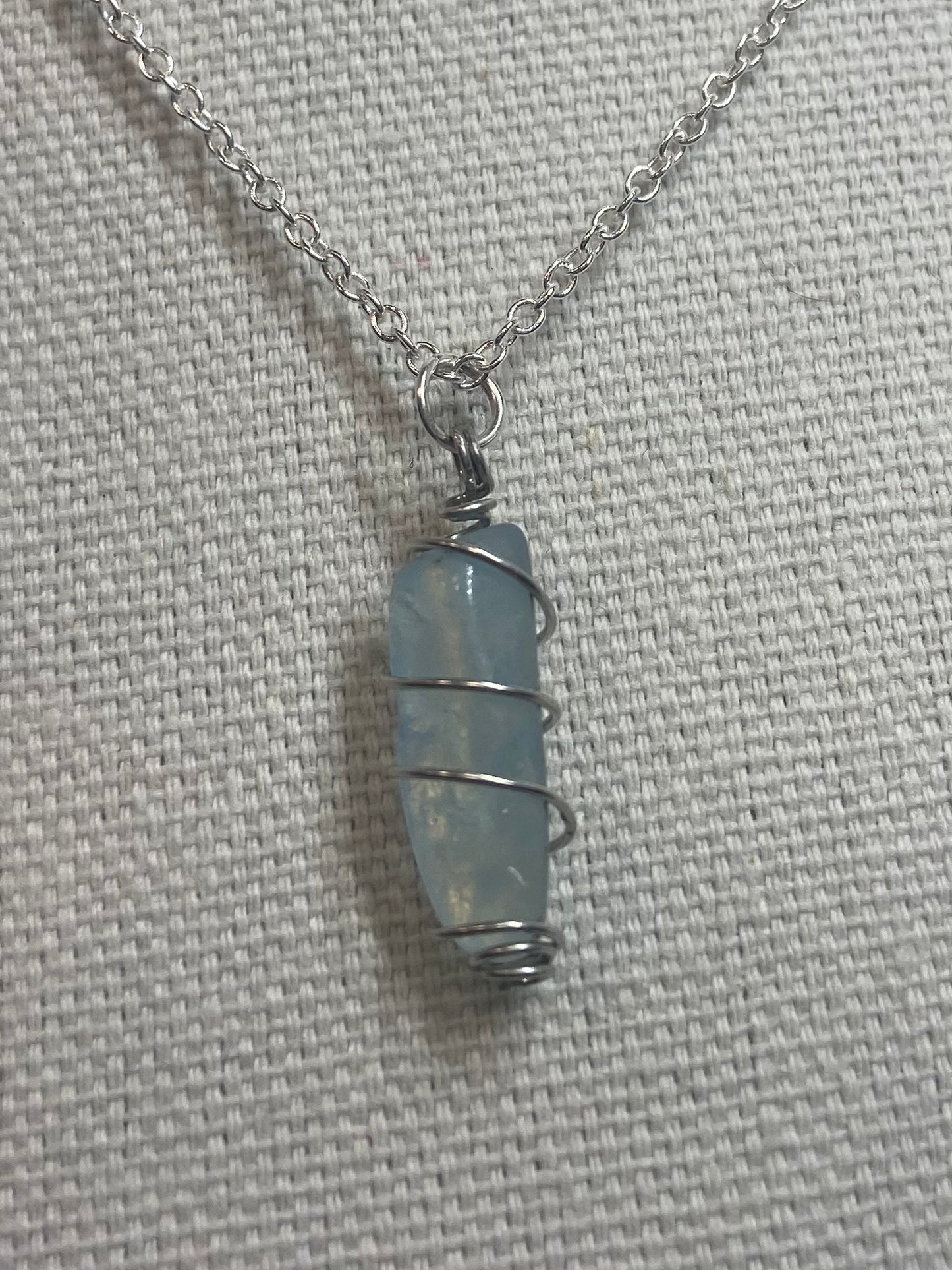 Necklace aquamarine